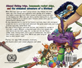 Back cover of Joey Mishdon Wished He'd Gone Fishin' featuring all the whimsical characters and book description